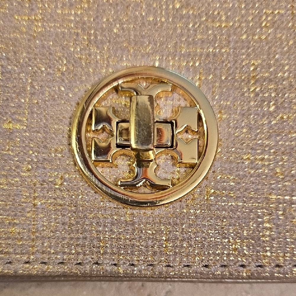 Tory Burch Soft Gold Crossbody Bag - Picture 3 of 8